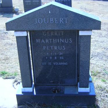 JOUBERT Gerrit Marthinus Petrus 1931-1985