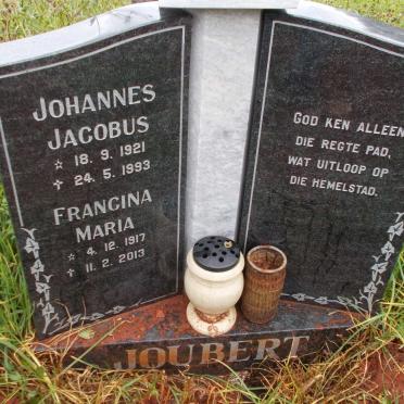 JOUBERT Johannes Jacobus 1921-1993 &amp; Francina Maria 1917-2013