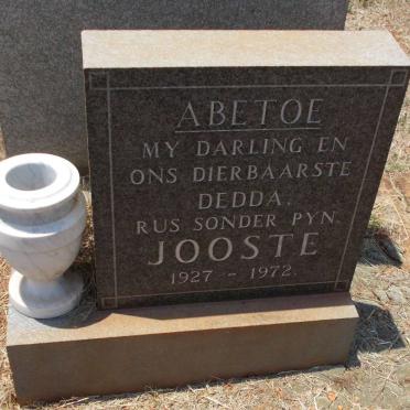 JOOSTE Abetoe 1927-1972