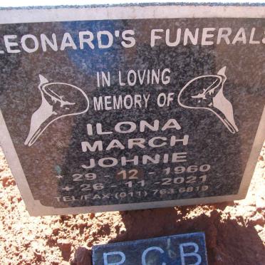 JOHNIE Ilona March 1960-2021