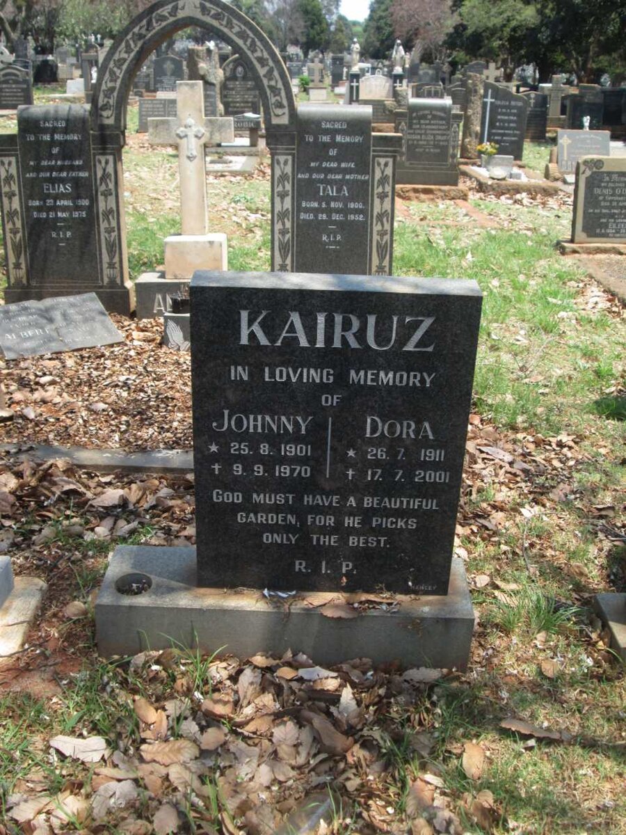 KAIRUZ Johnny 1901-1970 :: KAIRUZ Dora 1911-2001