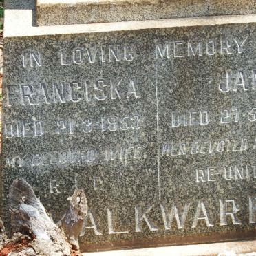 KALKWARF Jan -1964 &amp; Franciska -1953