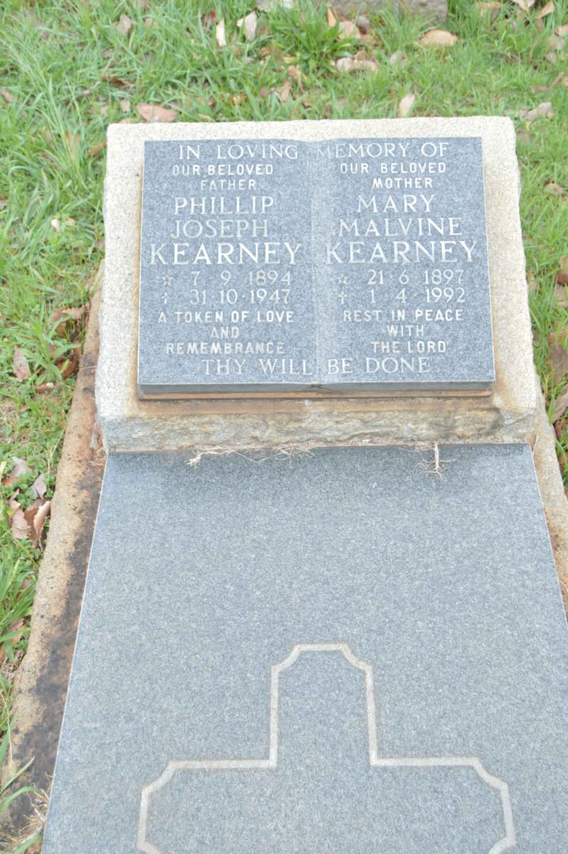 KEARNEY Phillip Joseph 1894-1947 &amp; Mary Malvine 1897-1992