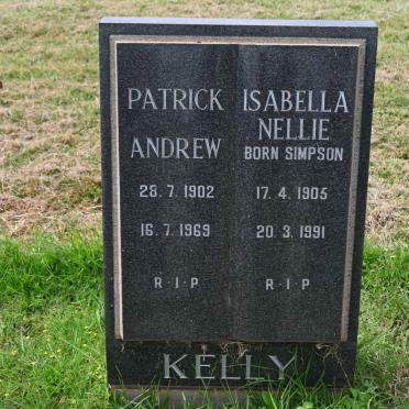 KELLY Patrick Andrew 1903-1969 &amp; Isabella Nellie SIMPSON 1905-1991