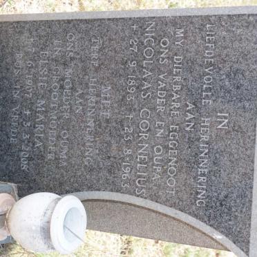 KEMP Nicolaas Cornelius 1893-1963 &amp; Elsie Maria 1907-2008