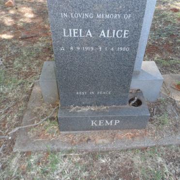 KEMP Liela Alice 1919-1980
