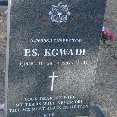 KGWADI P.S. 1958-1997