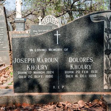 KHOURY Maroun 1887-1967 &amp; Jamalie 1893-1956 