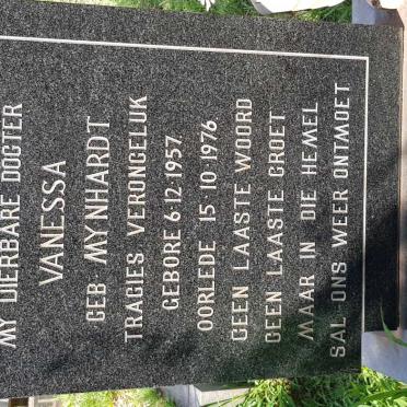 KINNEAR Vanessa nee MYNHARDT 1957-1976