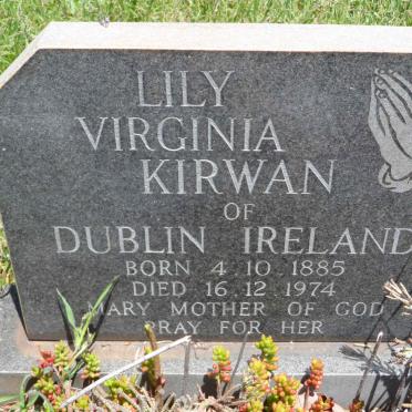 KIRWAN Lily Virginia 1885-1974