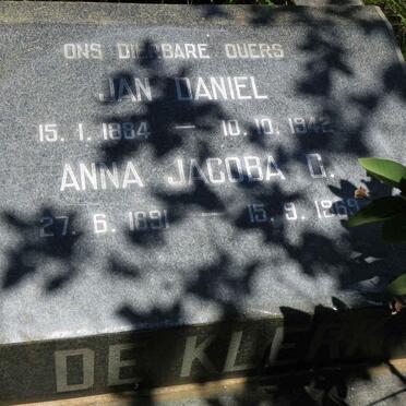 KLERK Jan Daniel, de 1884-1942 &amp; Anna Jacoba G. 1891-1969