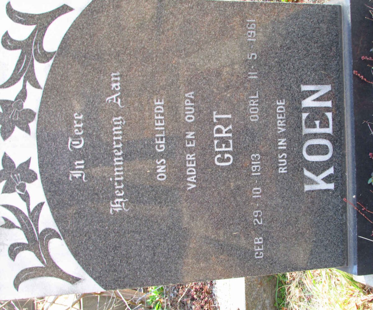 KOEN Gert 1913-1961