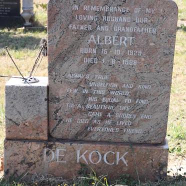 KOCK Albert, de 1929-1988