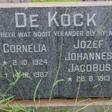 KOCK Jozef Johannes Jacobus, de 1913- &amp; Cornelia 1924-1987