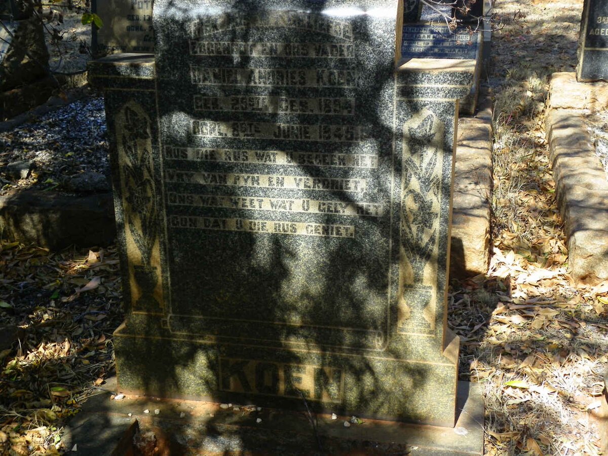 KOEN Daniel Andries 1894-1945