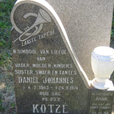 KOTZE Daniel Johannes 1943-1974