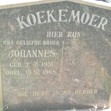 KOEKEMOER Johannes 1931-1968