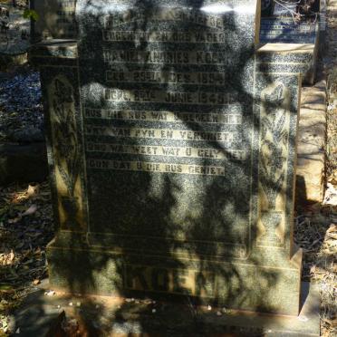 KOEN Daniel Andries 1894-1945