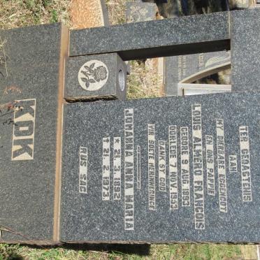 KOK Louis Almero Francois 1893-1953 &amp; Johanna Anna Maria 1892-1973