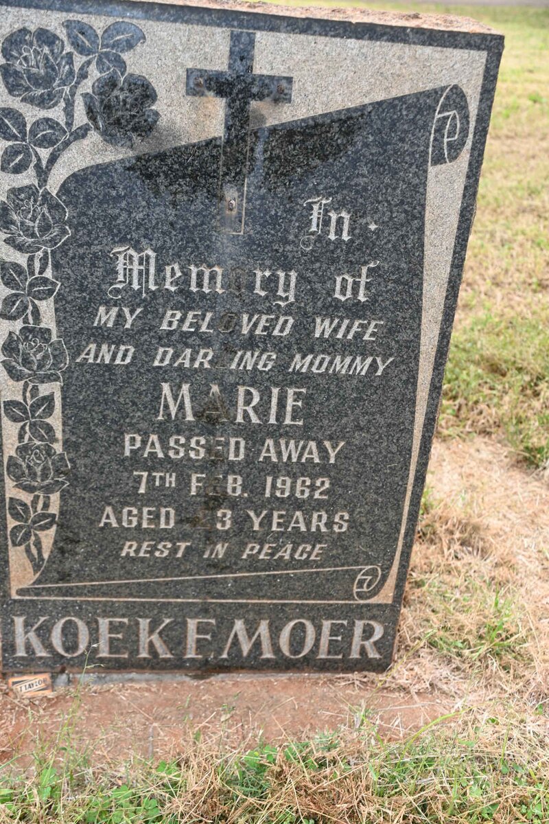 KOEKEMOER Marie -1962
