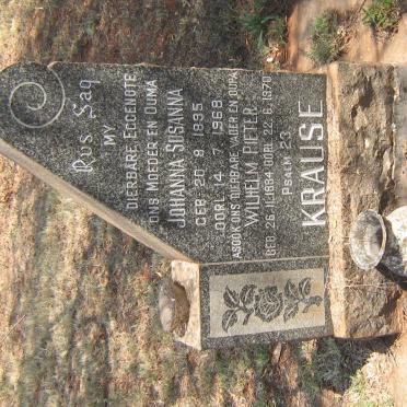 KRAUSE Wilhelm Pieter 1884-1970 &amp; Johanna Susanna 1895-1968