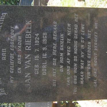 KRITZINGER Jan van Riebeek 1924-1968