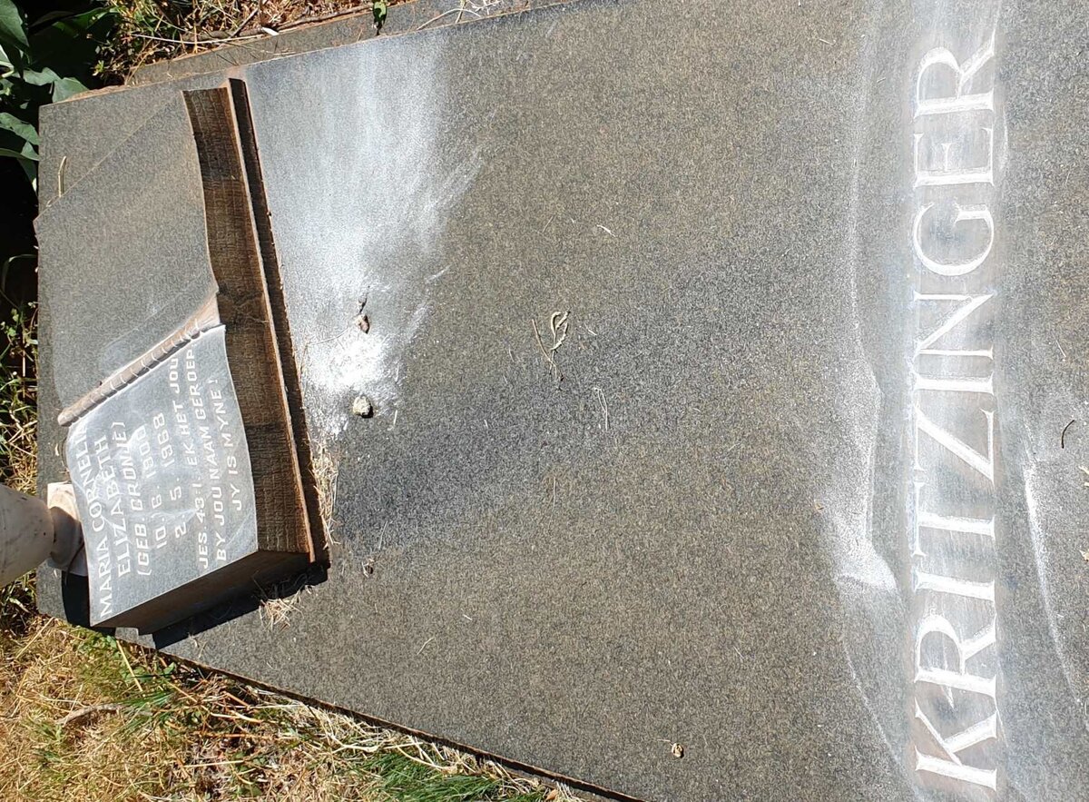 KRITZINGER Maria Cornelia Elizabeth nee CRONJE 1900-1968