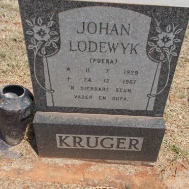KRUGER Johan Lodewyk 1929-1967