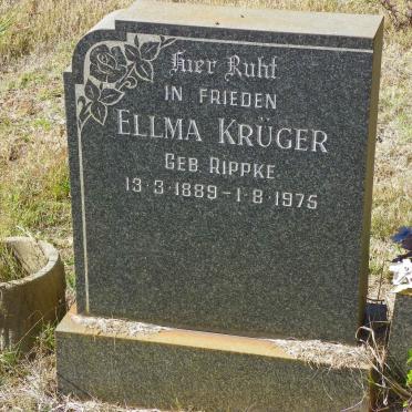 KRUGER Ellma nee RIPPKE 1889-1975