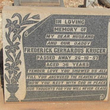KRUGER Frederick Gerhardus -1957