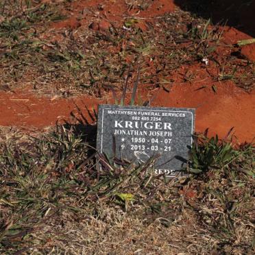 KRUGER Jonathan Joseph 1950-2013