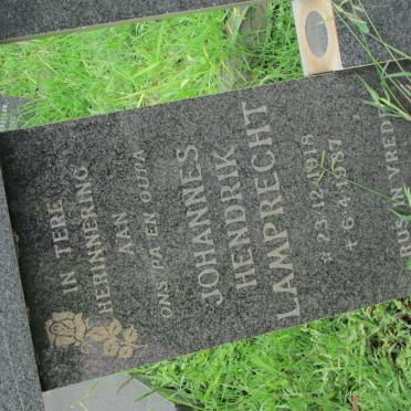 LAMPRECHT Johannes Hendrik 1908-1987