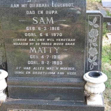 LANDMAN Sam 1916-1970 &amp; Matty 1916-1993