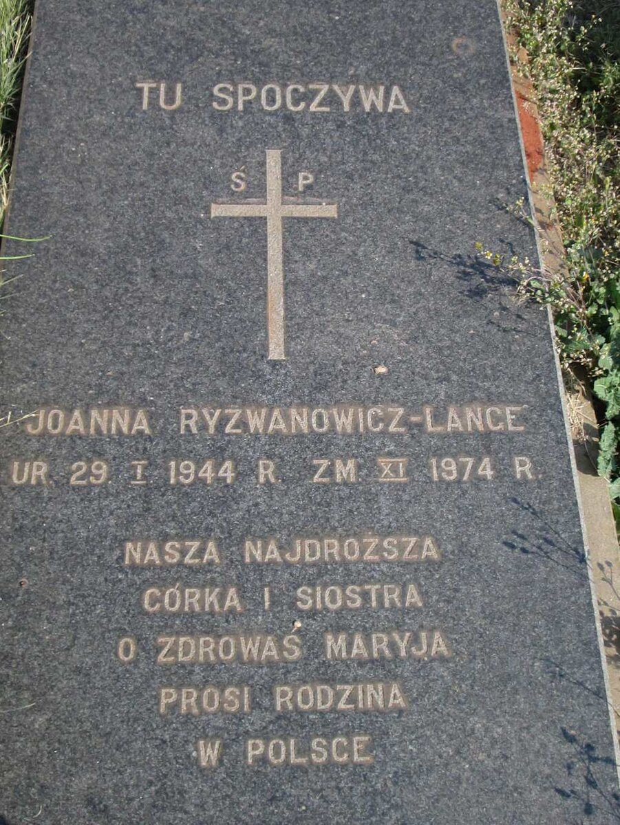 LANCE Joanna, RYZWANOWICZ 1944-1974