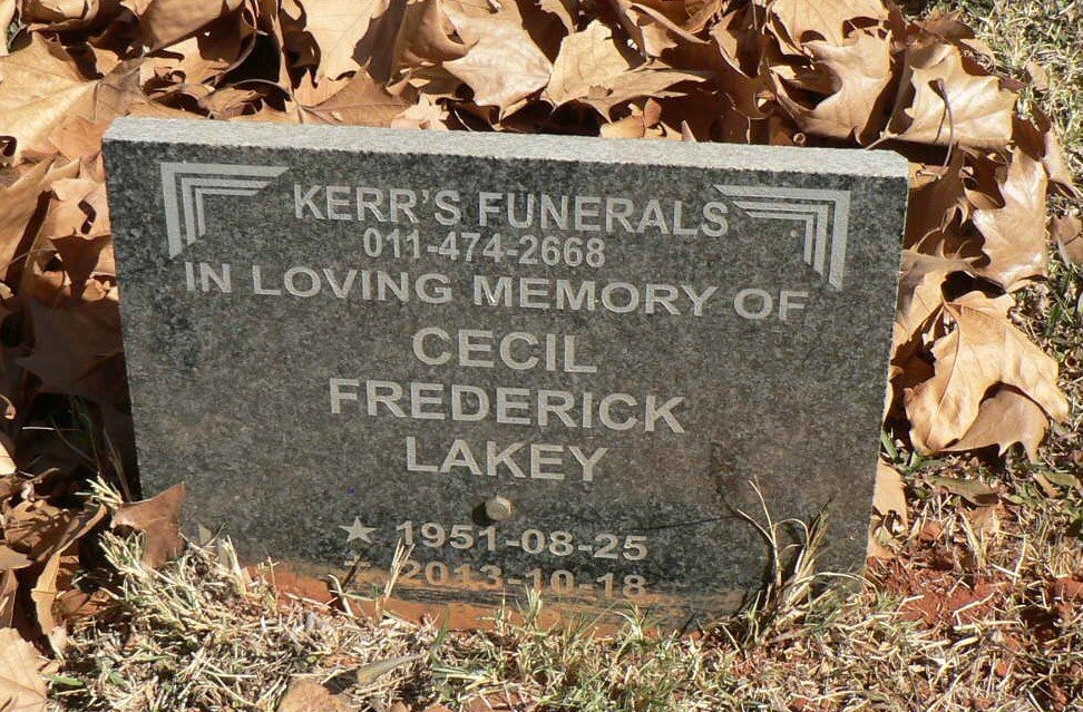 LAKEY Cecil Frederick 1951-2013