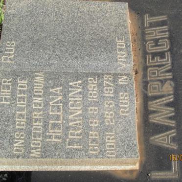 LAMPRECHT Helena Francina 1892-1973