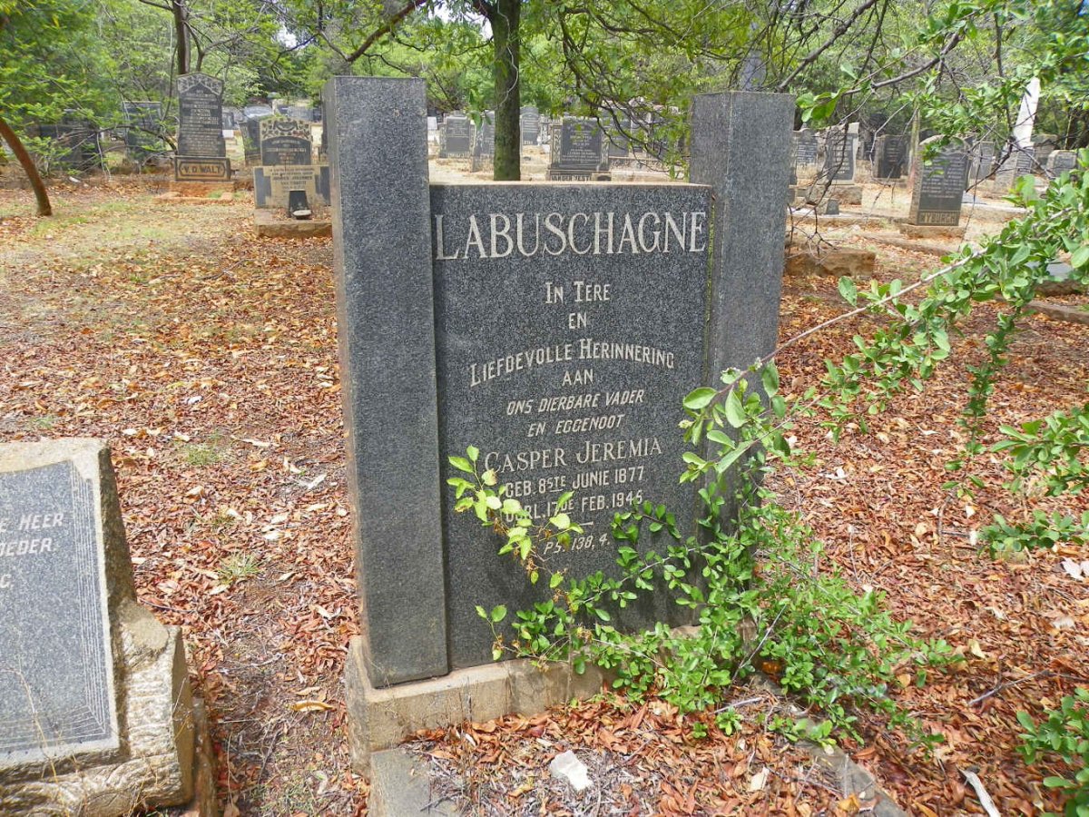 LABUSCHAGNE Casper Jeremia 1877-1945