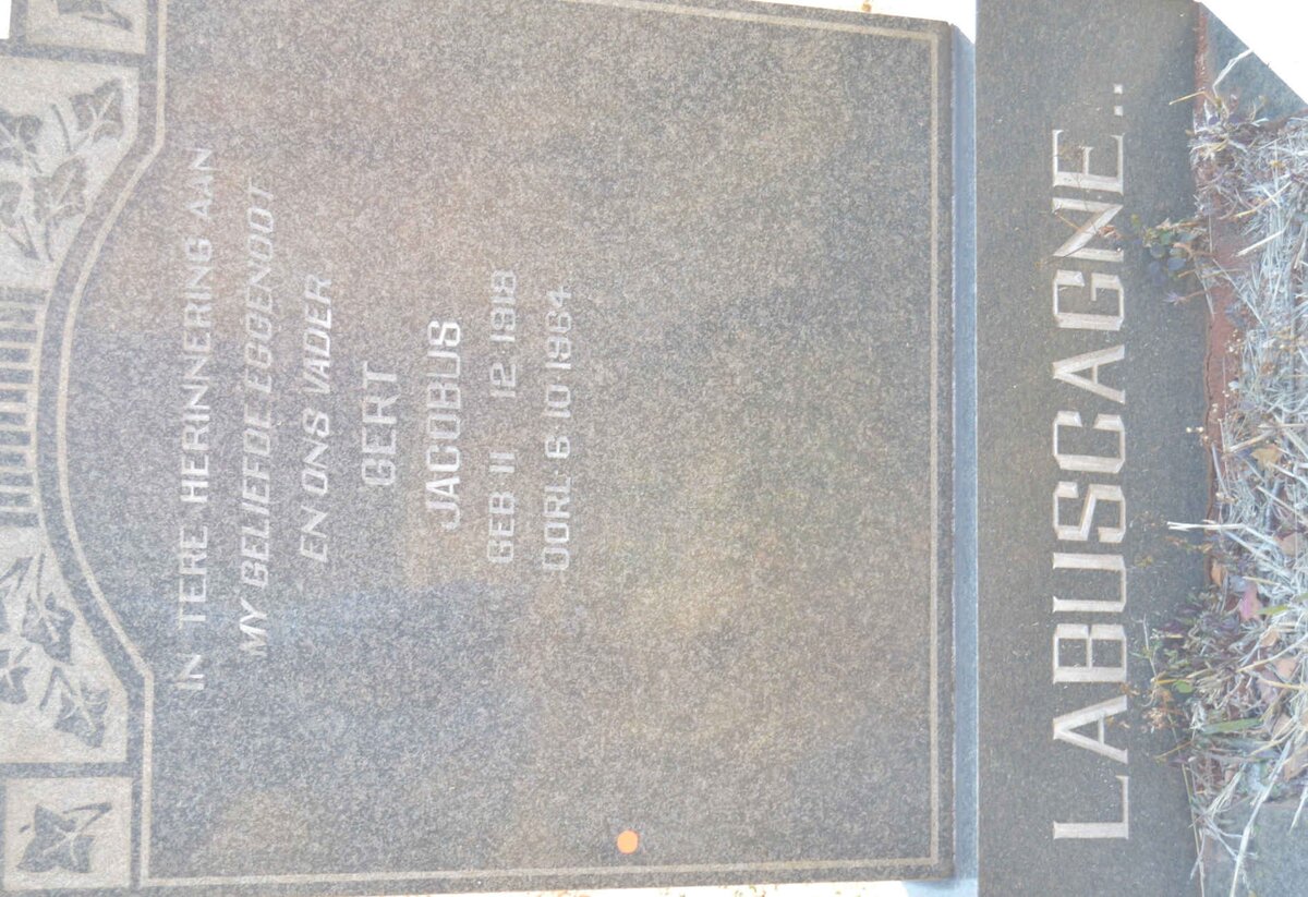 LABUSCAGNE Gert Jacobus 1918-1964