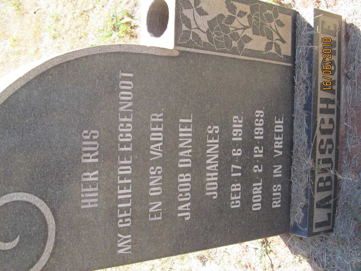 LABUSCHAGNE Jacob Daniel Johannes 1912-1969