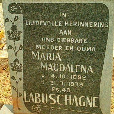 LABUSCHAGNE Maria Magdalena 1892-1979