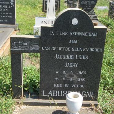 LABUSCHAGNE Jacobus Louis 1956-1978