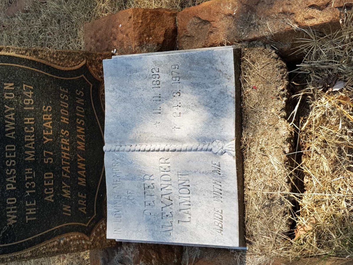 LAMONT Peter Alexander 1892-1979 :: LAMONT Anna Johanna -1947