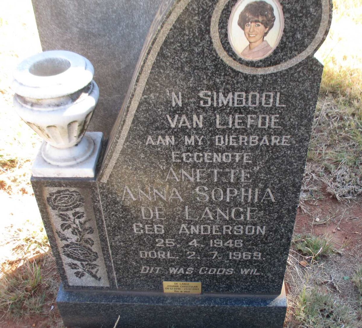 LANGE Johann Christiaan, de 1946-1997 &amp; Anna Sophia ANDERSON 1946-1969