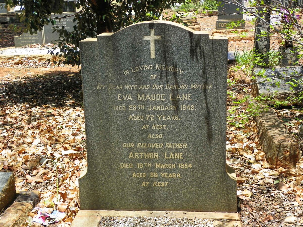 LANE Arthur -1954 &amp; Eva Maude -1943