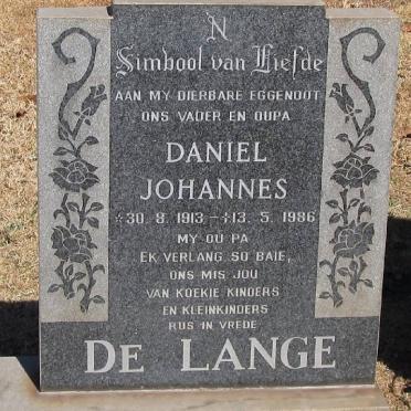 LANGE Daniel Johannes, de 1913-1986