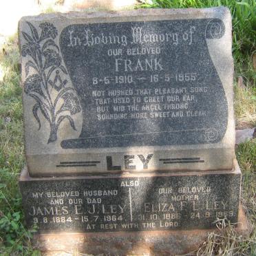 LEY James E.J. 1884-1964 &amp; Eliza F.L. 1886-1969 :: LEY Frank 1910-1955