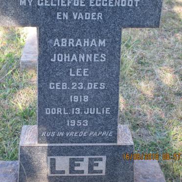 LEE Abraham Johannes 1918-1953