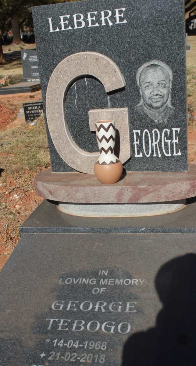 LEBERE George Tebogo 1968-2018