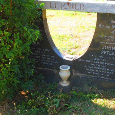 LEICHER John Peter 1913-1986 &amp; Dora 1923-1994