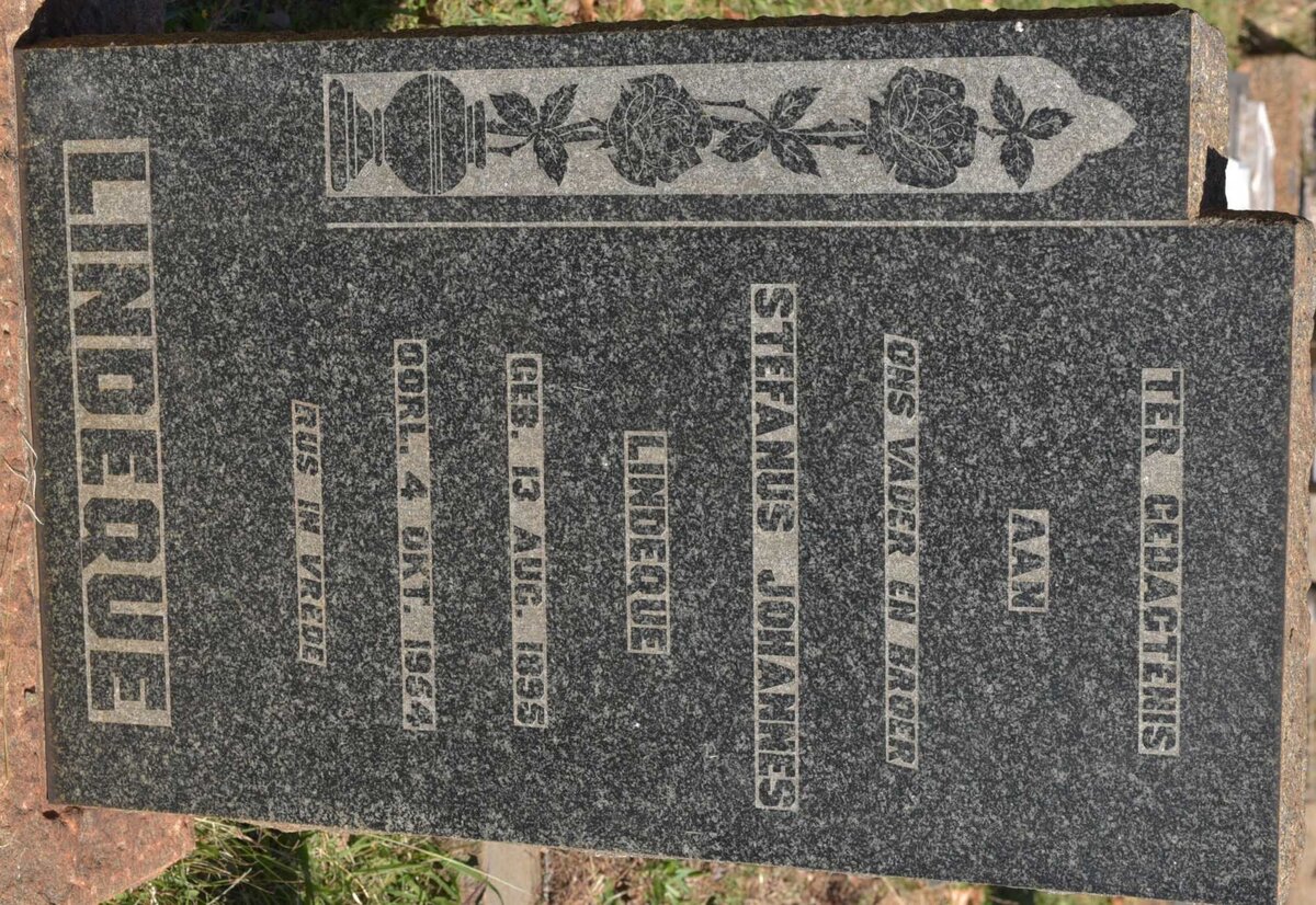LINDEQUE Stefanus Johannes 1895-1954
